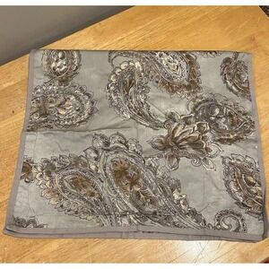 Chaps Home Ralph Lauren‎ Cold Spring Paisley Gray Gold King Sham